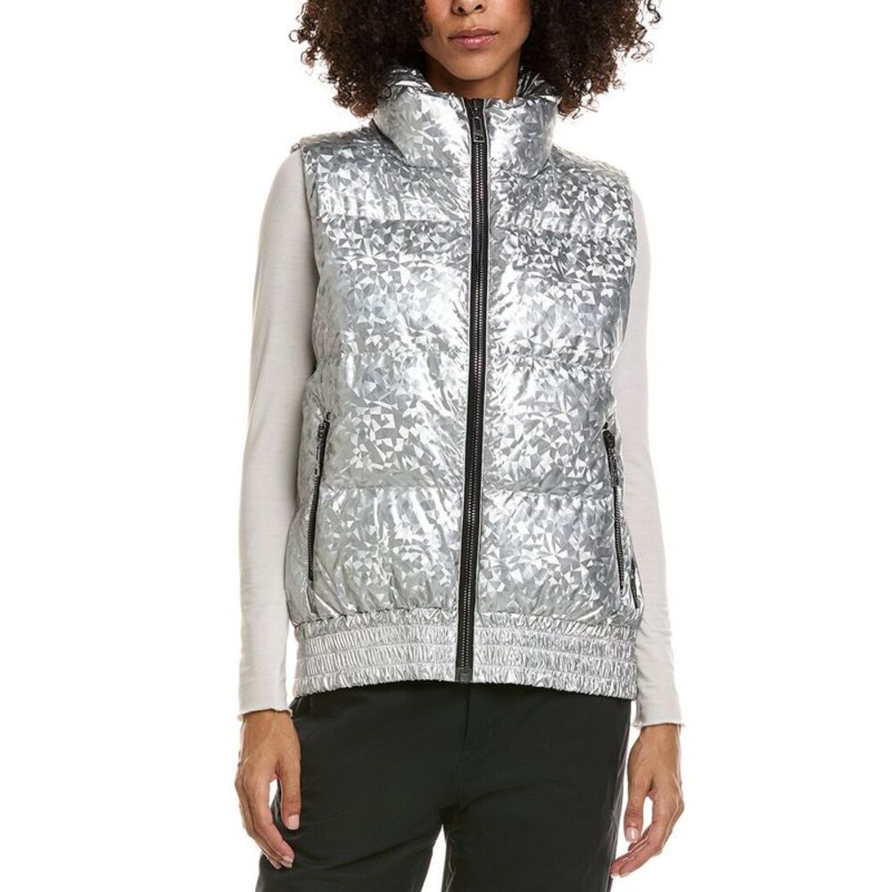 Skea Womens  Tess Puffer Down Vest, Silver